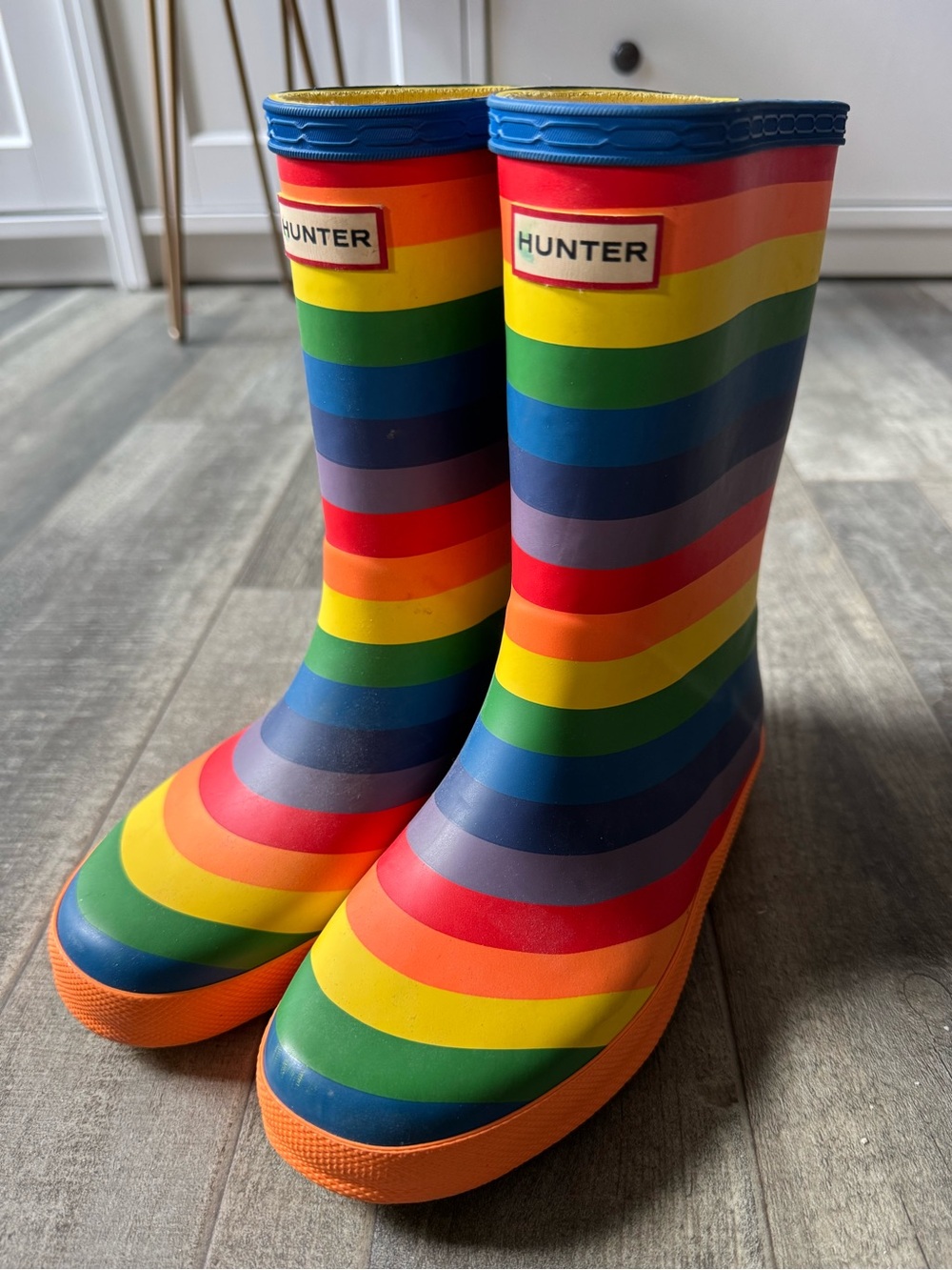 Hunter Rainbow Rain Boots Size 2